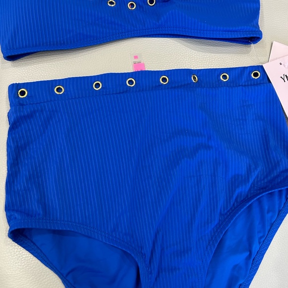YMI • Blue 2 Piece Bathing Suit • size M • - Picture 7 of 11